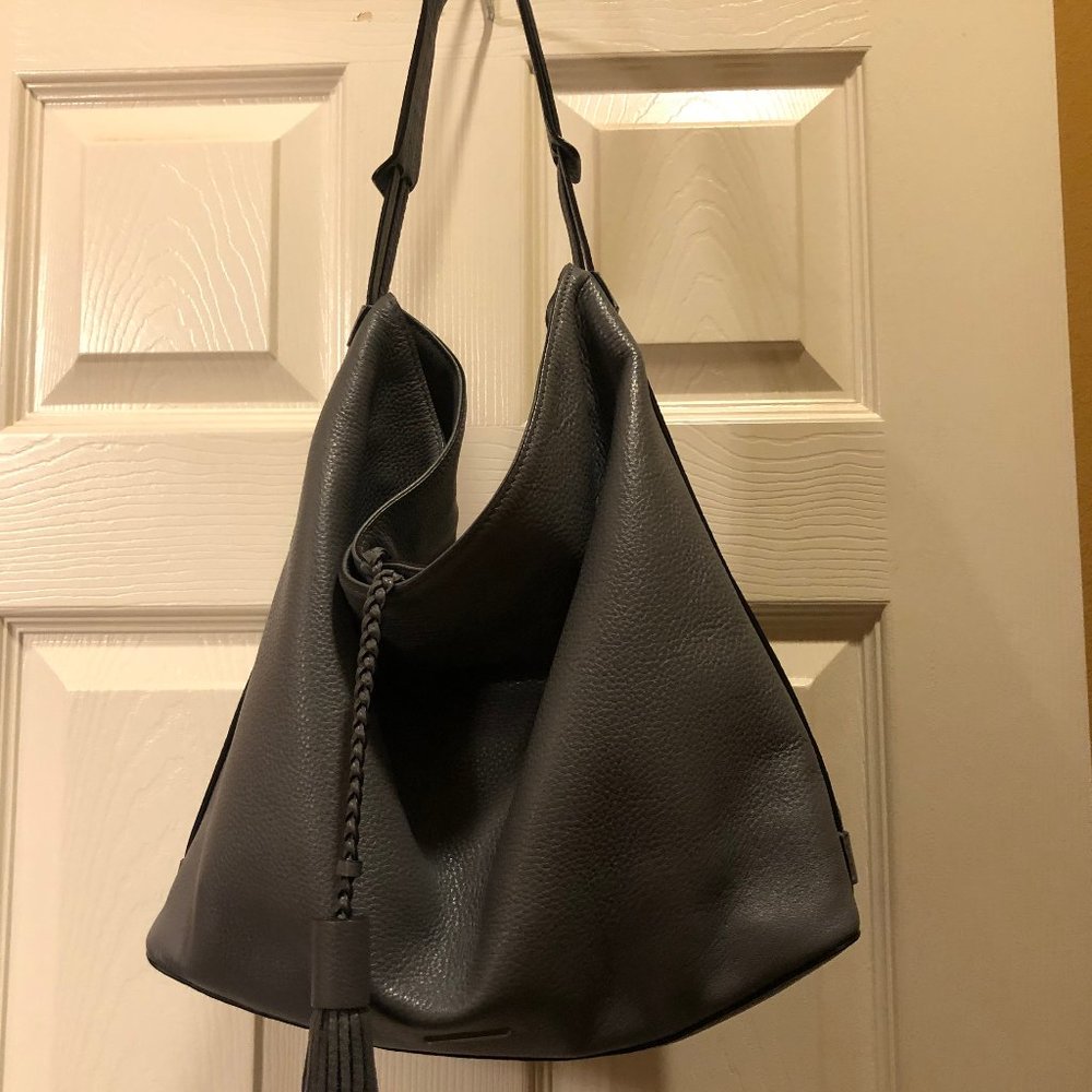 Rebecca Minkoff Genuine Leather Hobo Bag w/Tassels